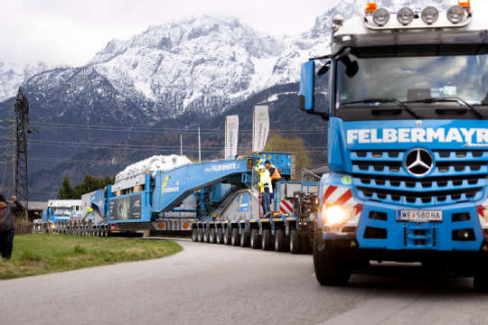 Trafotransport Umspannwerk Matrei